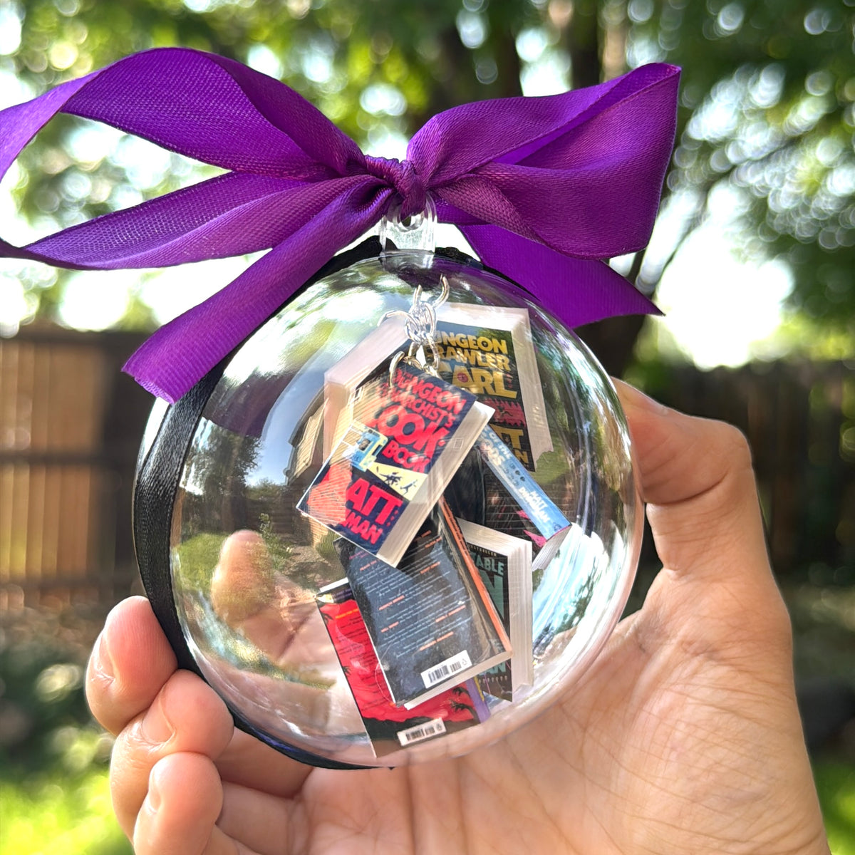 Custom Mini Book Ornament - Personalized Book Lover Christmas Gift