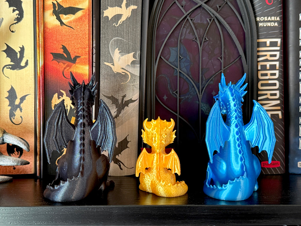 Bookish Reading Dragon Decor