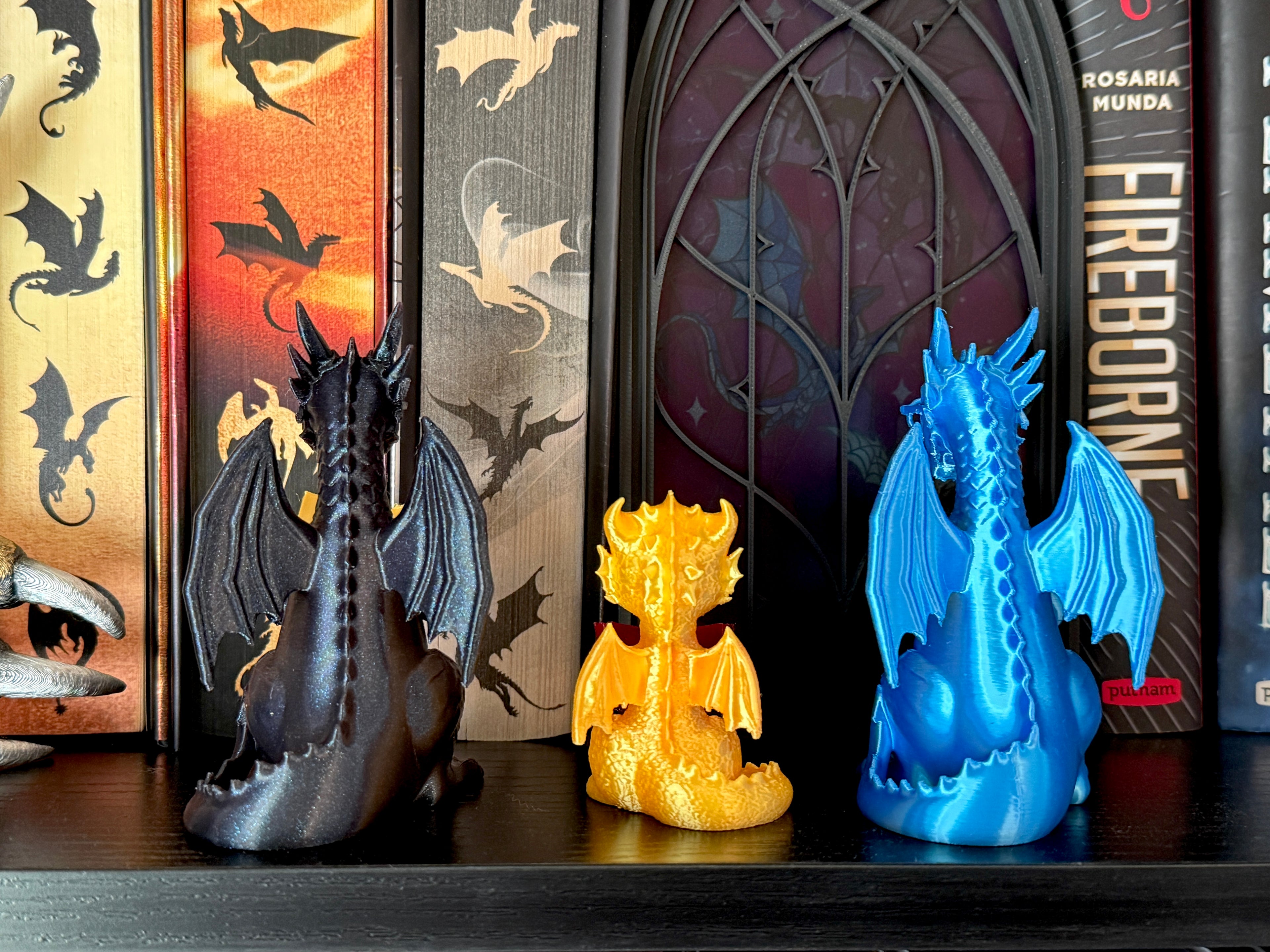 Bookish Reading Dragon Decor