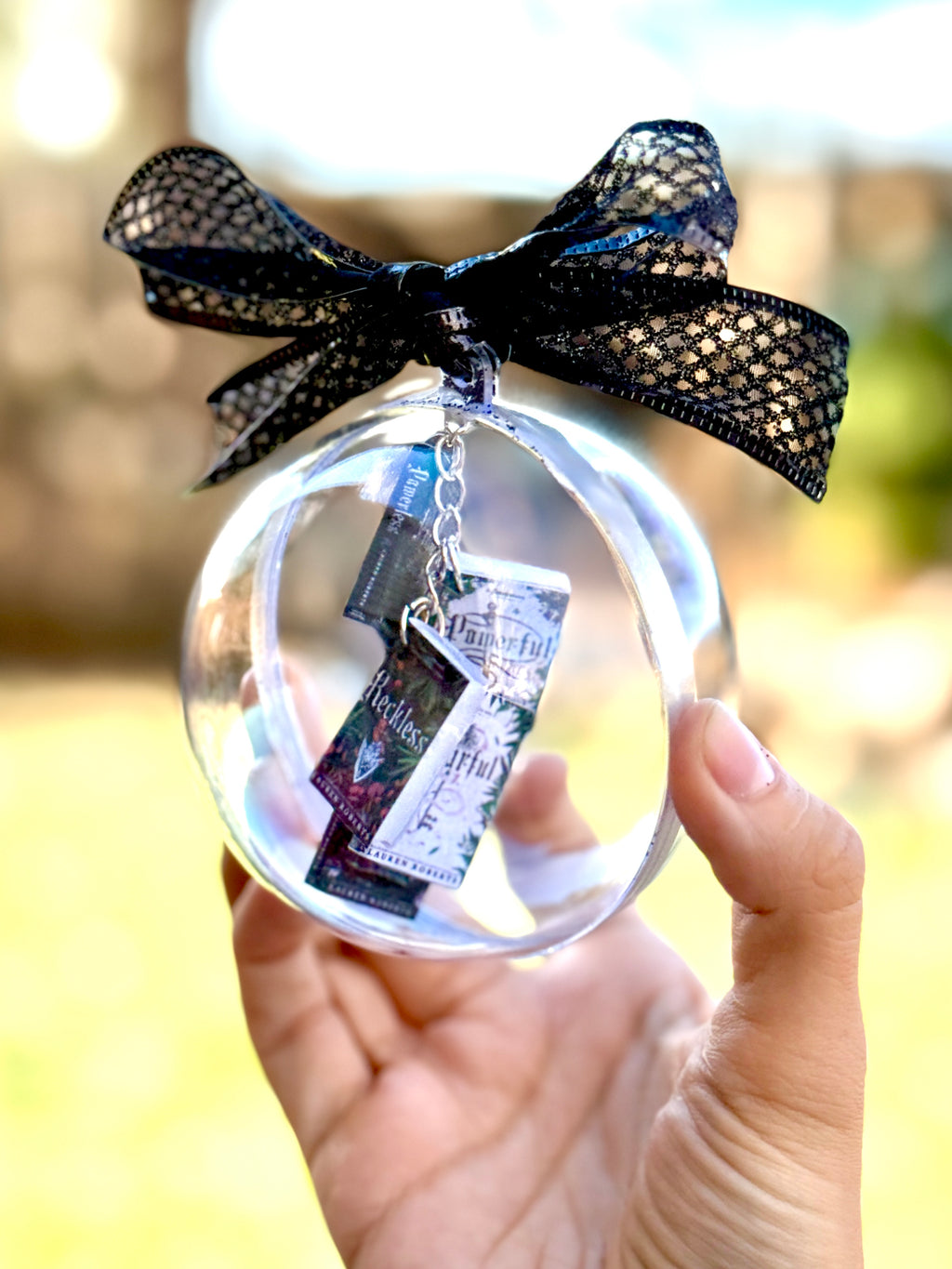 Custom Mini Book Ornament - Personalized Book Lover Christmas Gift