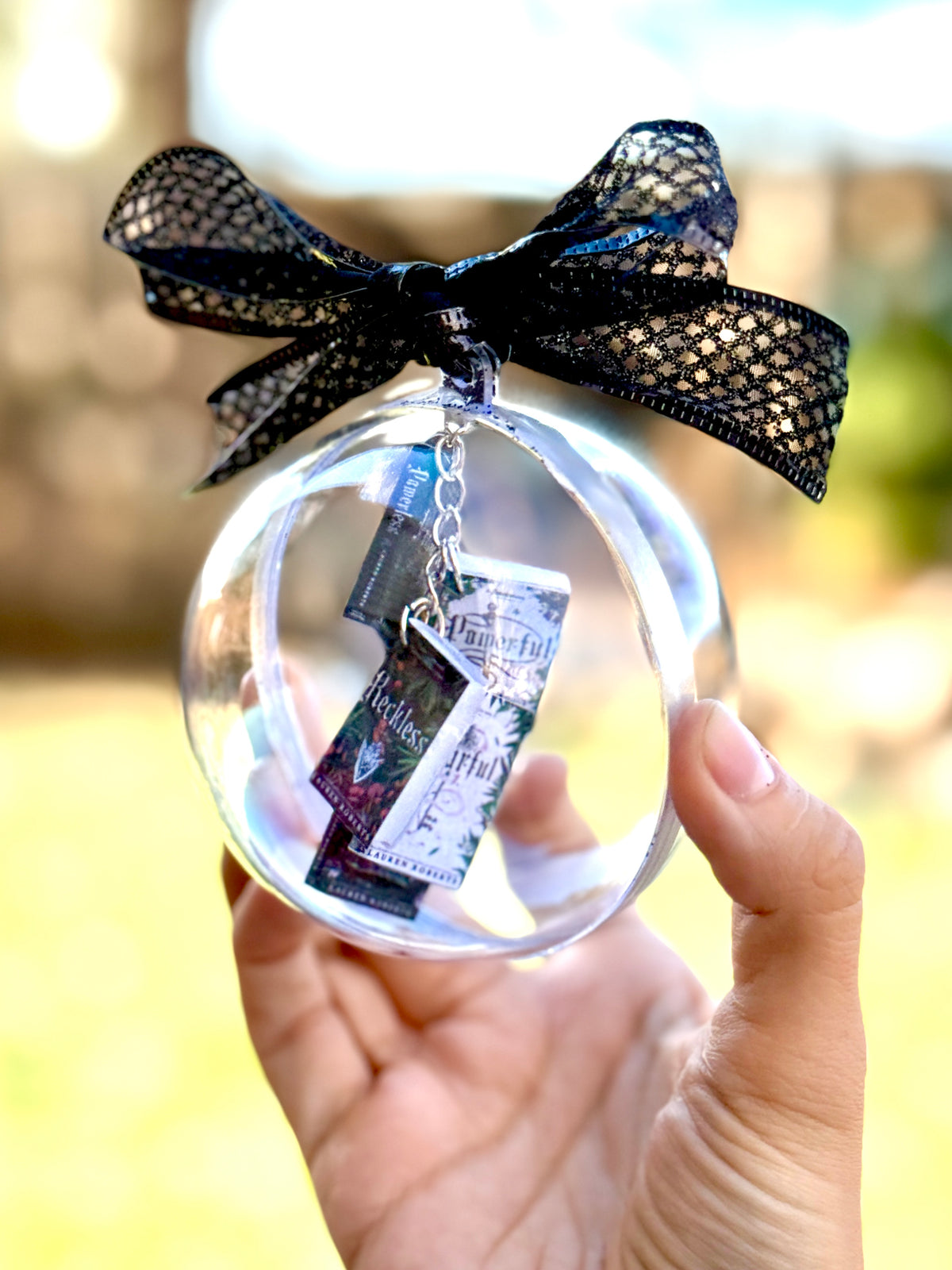 Custom Mini Book Ornament - Personalized Book Lover Christmas Gift